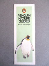 1980s Bookmark Penguin Books Nature Guides Book Titles List Publisher's Promo