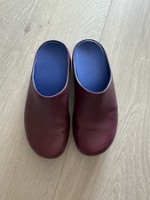 Fit Flop & Roksanda clogs In Burgundy Leather Size 5