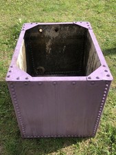 Vintage galvanised water tank - vintage,