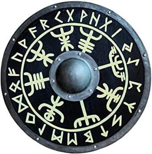 Round wooden shield role - round,