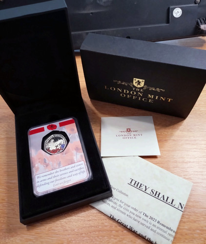 2023 silver proof 50p fifty - proof,