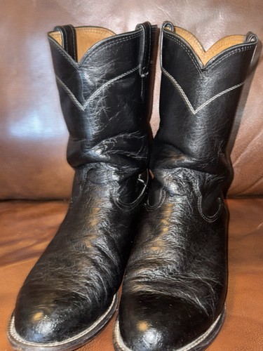 Larry mahan black - ostrich, leg