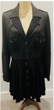 Lauren Vidal coat dress size L Black