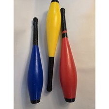 Set of 3 Vintage Juggling Pins