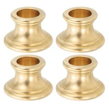 Lamp Solid Brass Neck, 4 Pcs Turned Brass Spindle Slips Lamp Finial, 22.7x15mm
