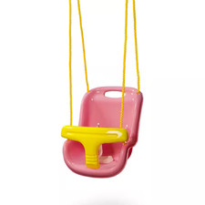 Pink infant swing with high - pink,