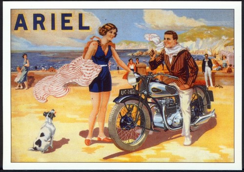 Modern postcard vintage ariel - vintage,