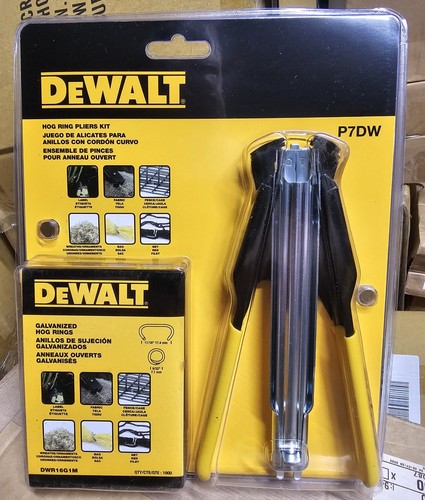 Dewalt hog ring pliers kit - dewalt,