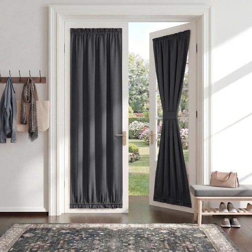 Pony dance gray door curtain - gray,