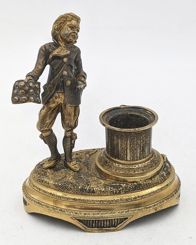 Antique gilt bronze - young, boy