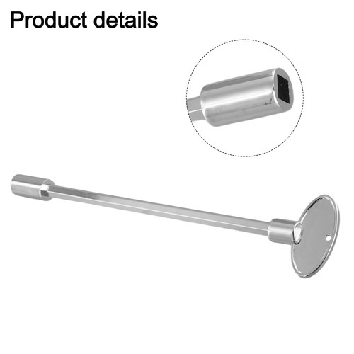 Chrome gas valve key inch - chrome,