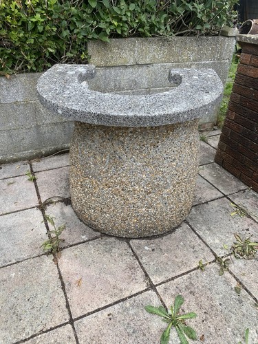 Vintage concrete bbq - vintage,
