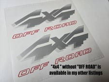 PAIR "4x4 OFF ROAD" Decals fit