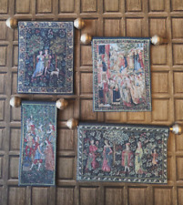 1:24th Scale Wall hanging tapestry Tudor Medieval castle  dolls house UH