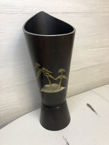 Vintage abalone inlay brown - abalone,