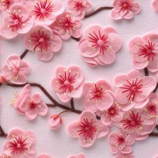 20x Pink Flower Peel and Stick