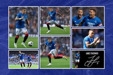 James Tavernier RANGERS Signed Pre-Print 12x8 Autograph Montage PHOTO Gift Print