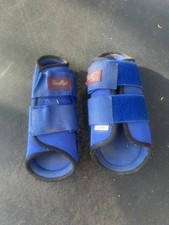 Gallop Royal Blue Neoprene Brushing Boots Cob Size