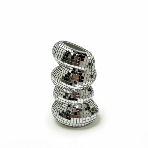 Mosaic vase mirrored holder - mosaic,