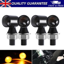 4x Motorcycle Indicators Mini LED Turn Signal Light Signal Indicator Lamp Amber