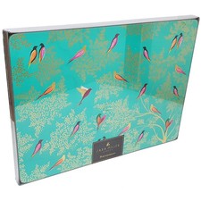 Sara Miller Green Birds Placemats Portmeirion Set of Four Large