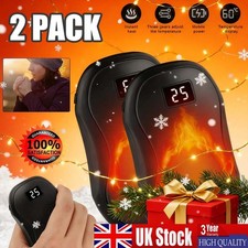10000mAh 2 Pack Hand Warmers Rechargeable Electric Hand Warmers with Double Side