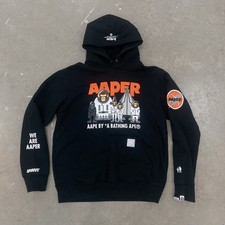 APPE by A BATHING APE Hoodie BAPE - Medium Black - NASA Japanese Streetwear Y2K