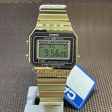 Casio A700WG-9A Vintage Series Gold Tone Stainless Steel Bracelet Digital Watch