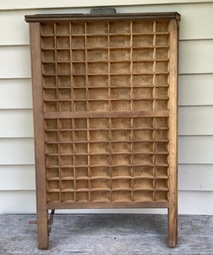 Antique wooden printers drawer - antique,