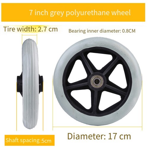 8inch front castor wheels - front,