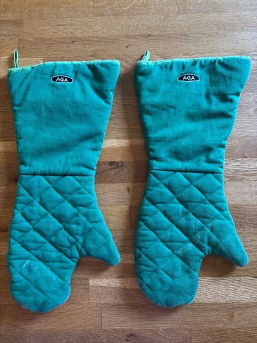 Aga vintage oven gloves - vintage,