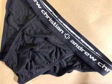 Andrew Christian Black Tanga XXL