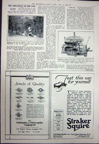Old vintage print - print, 1923