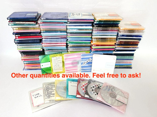 Used minidisc lot - used, 50/100pcs
