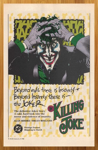 1988 comics the killing - dc,