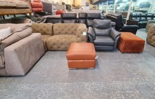 Sofology tan brown leather