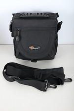 Lowepro Nova Mini AW Shoulder Camera Bag Black/Blue Excellent Condition #1
