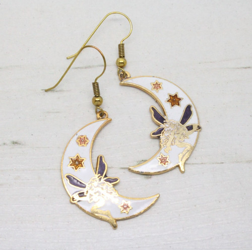 Vintage cloisonne enamel fairy - vintage,