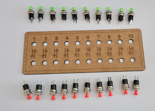 Push make switches 10 x - make,