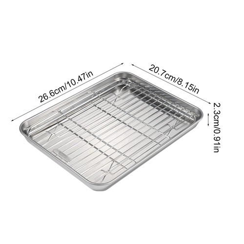 Stainless steel roasting tray - steel,