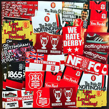 100 x Nottingham Forest Ultra Style Stickers inspired by Poster Programme Clough