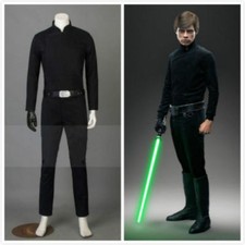 New! Star Wars Return Of The Jedi Luke Skywalker Cosplay Costume Black Uniform