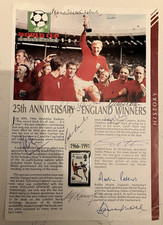 1966 WORLD CUP FINAL SIGNED BY