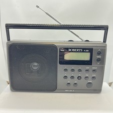 Roberts R209 Radio 3 Band FM/ MW/ LW Clock Alarm / Sleep Facility +  Mains Lead