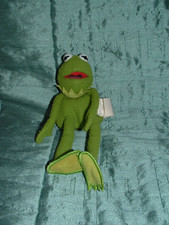 DISNEY  THE MUPPETS SMALL 8" KERMIT MUPPET BEANIE  PLUSH  SOFT TOY  SABABA TOYS