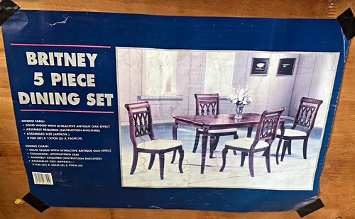 Britney 5pc brown dining set - britney,