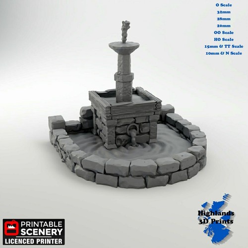 Town fountain ww2 norman - ww2,