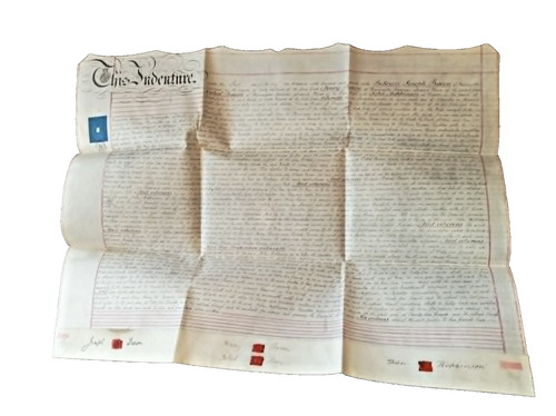 Victorian indenture document - victorian,