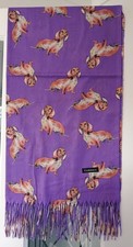 Dachshund Purple Scarf New