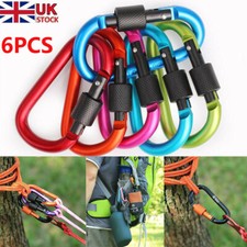 6pcs Large Aluminium Carabiner